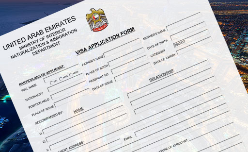 uae tourist visa application form